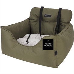 Nordic Paws Cozy Luksus Bilsæde - Army 53x50x35cm